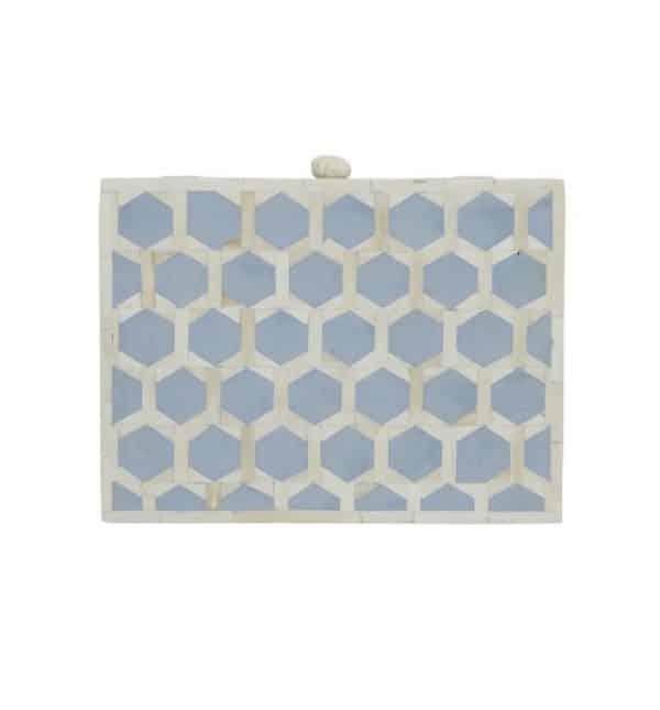 Honeycomb Bedside – Aqua Blue
