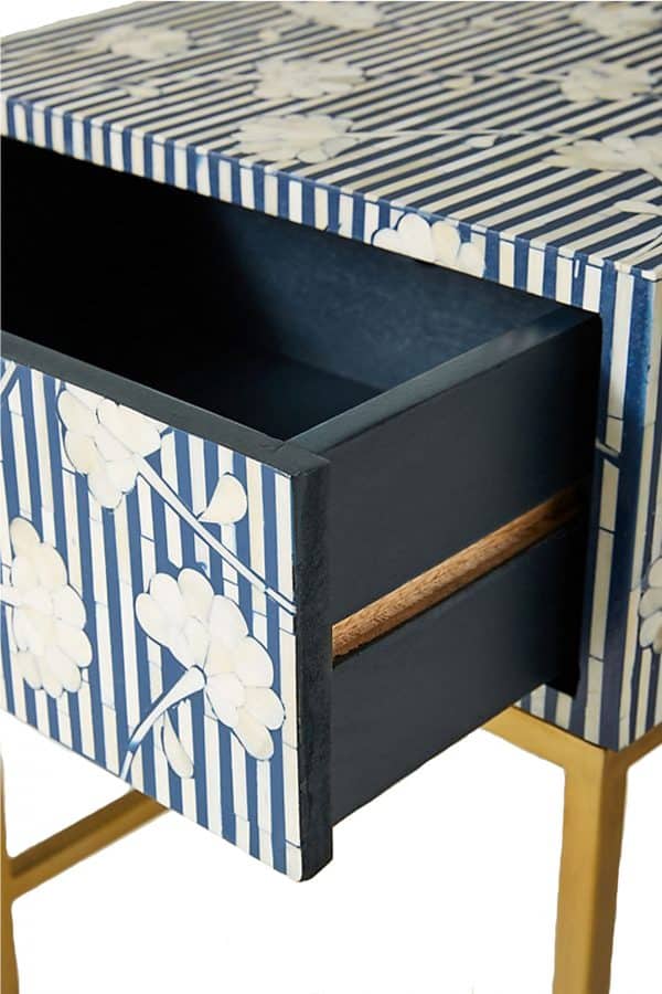 Lily Nightstand – Navy Blue