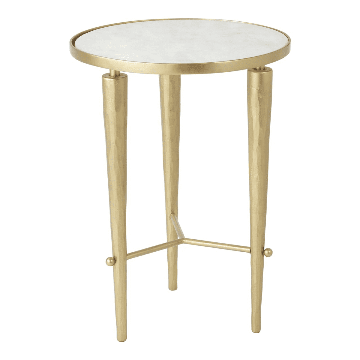 Brass Accent Side Table