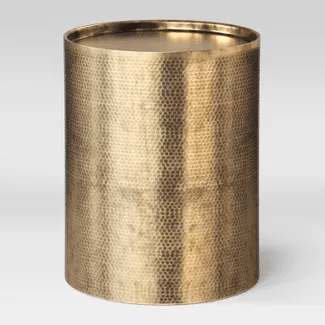 Brass Drum Accent Table
