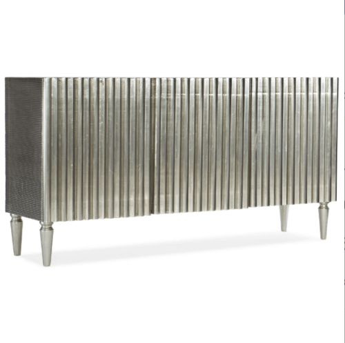 German Silver Accent Sideboard