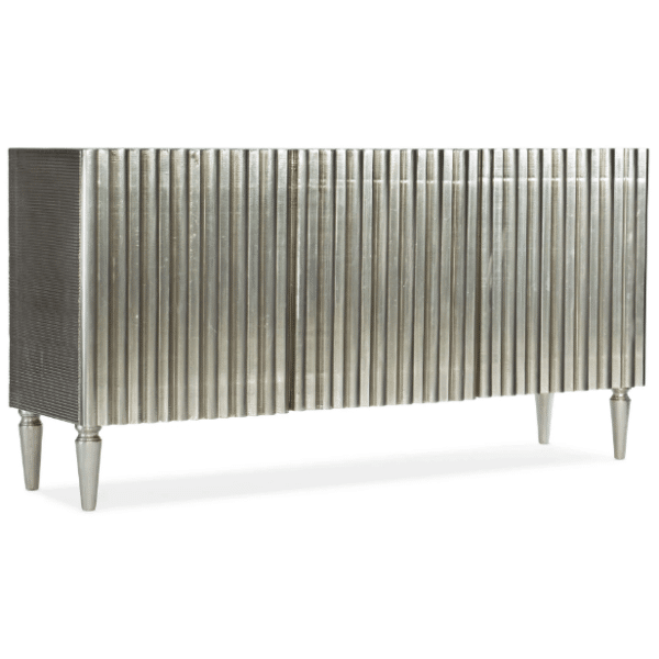 German Silver Accent Sideboard