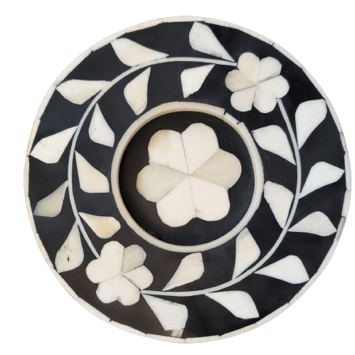 Bone Inlay Tea Light Holders – Set of 4