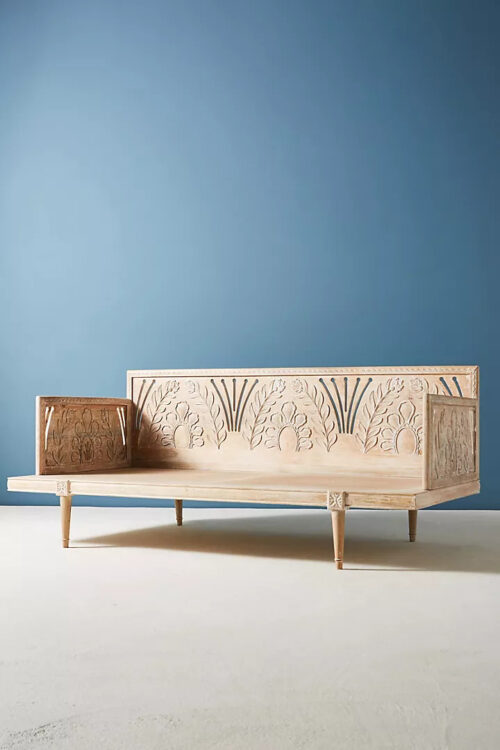 Carved Wooden Daybed / Lounge
