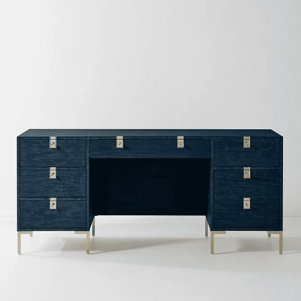 Modern Wooden Executive Desk – Grey