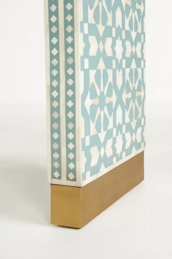 Bone Inlay Moroccan Console