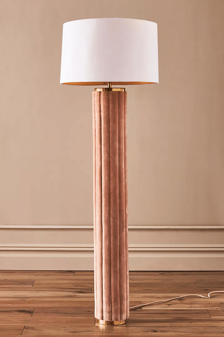 Ruby Velvet Floor Lamp