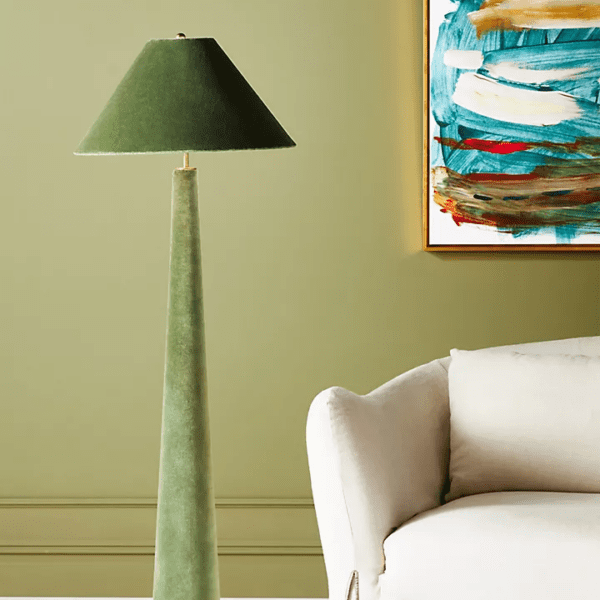 Jade Velvet Floor Lamp