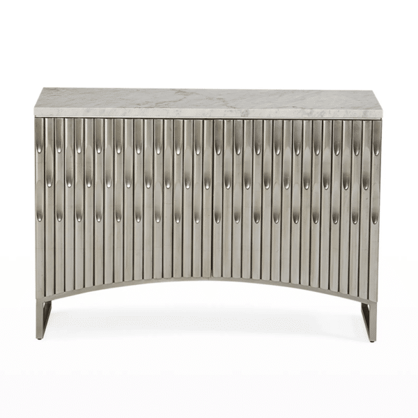 Ziana Silver Cabinet with Doors