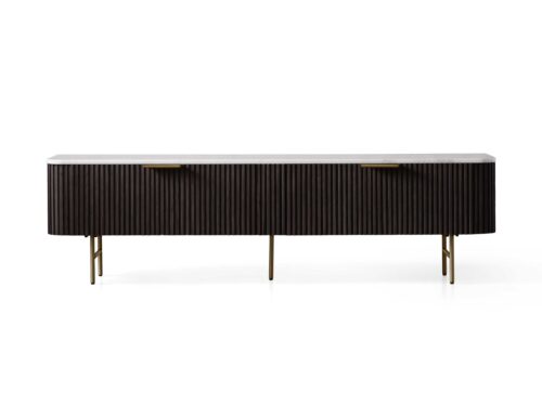 Fluted Low Media Console