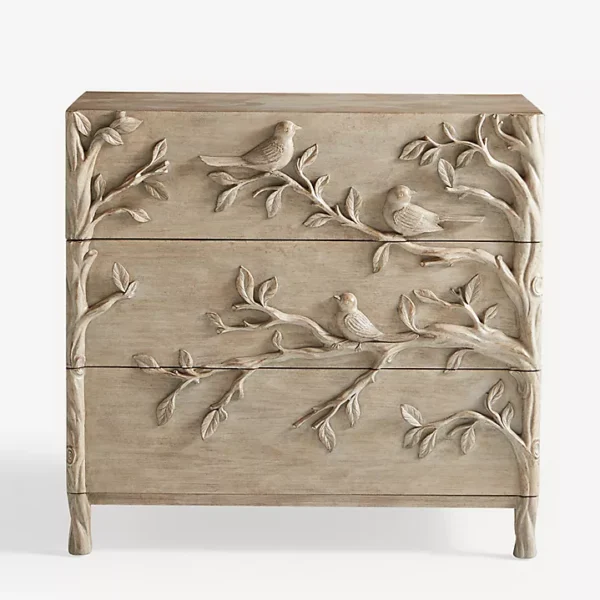 Handcarved Wooden Chest of Drawers (Copy)