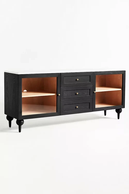 Classic Wooden Media Cabinet