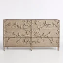 Bird Wooden 6 Drawer Dresser