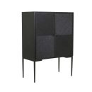 Geometric Wooden Bar Cabinet