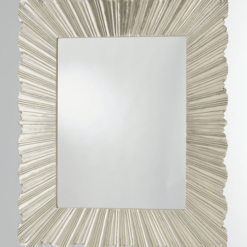 Rumi Starburst German Silver Wall Mirror