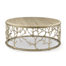 Travertine Glam Coffee Table