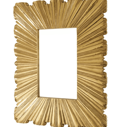 Miraya Starburst Brass Wall Mirror