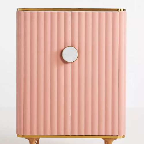 Juhi Velvet Bar Cabinet