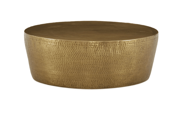Gold Hammered Coffee Table