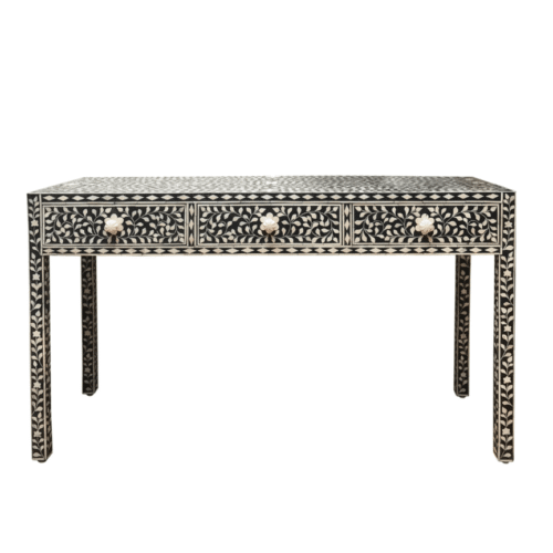 Floral Bone Inlay Console / Desk