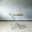 Silver Bar Cart