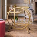 Rosy Circular Bar Trolley
