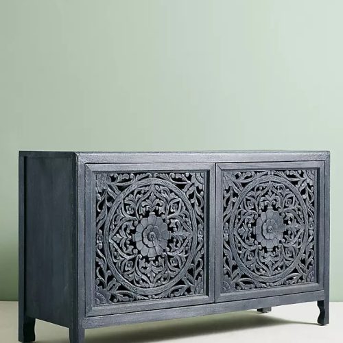Handcarved Indian Sideboard