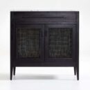 Small Bar Cabinet with Marble Top
