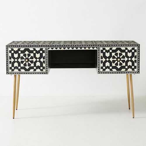 Moroccan Bone Inlay Console / Desk