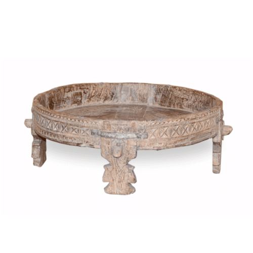 Antique Indian Chakki / Grinder Table / Coffee Table