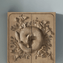 Handcarved Jungle Wall Cabinet