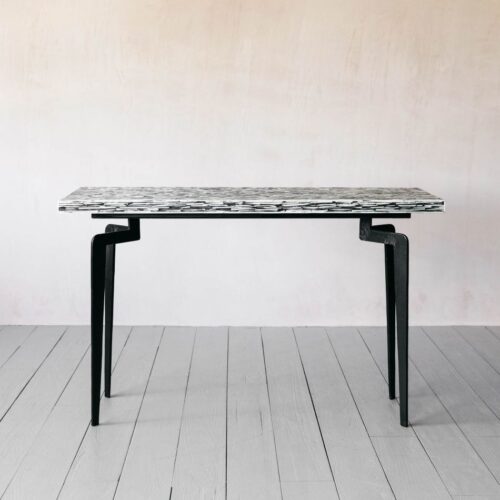 Modern Bone Inlay Console Black