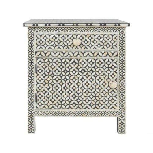 Miami Bone Inlay Bedside
