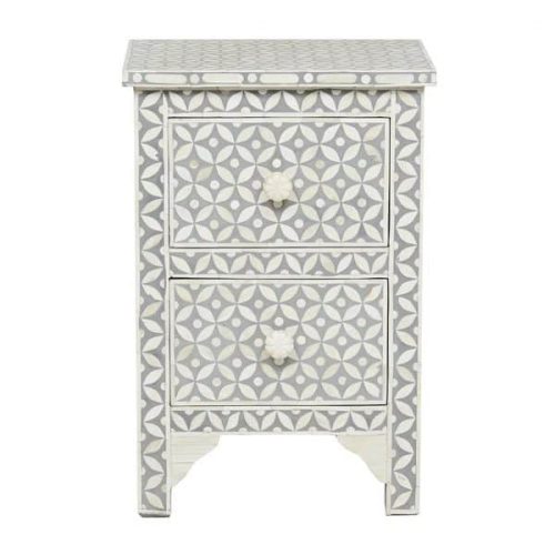 California Bone Inlay Nightstand