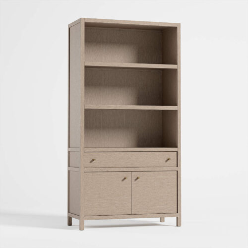 Natural Wooden Bookshelf