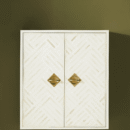 Bone Inlay Bath Cabinet
