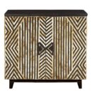 Bone Inlay Cabinet Brown