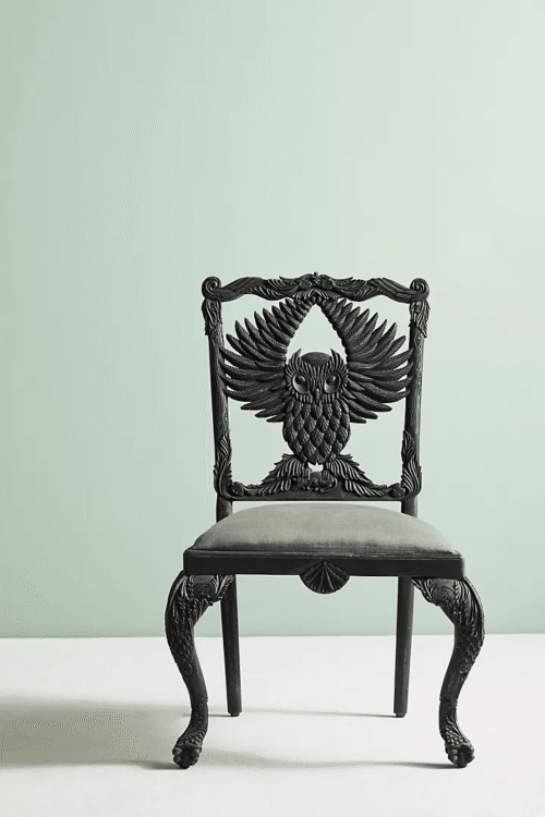 Handcarved Owl Dining Chair