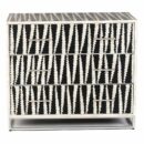 Electric Design Bone Inlay Chest of 3 Drawers in Black & White
