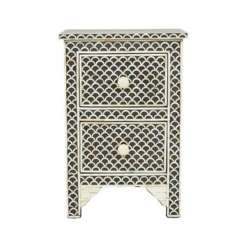 Melanie Bone Inlay Bedside