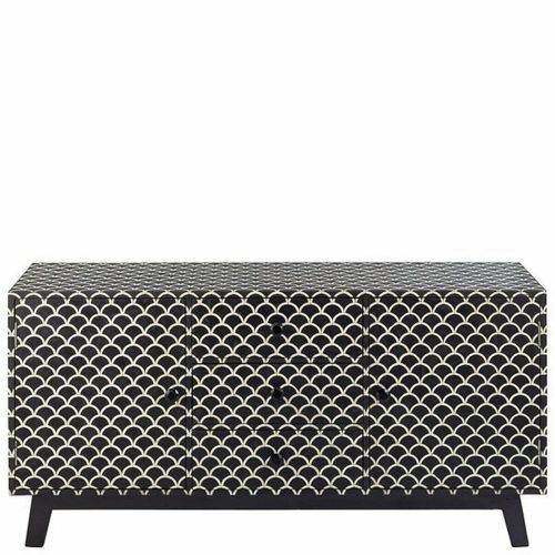 Fish Scale Bone Inlay Sideboard