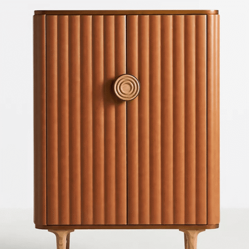 Samuel Leather Bar Cabinet