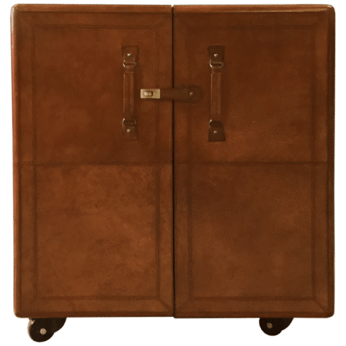 Helena Leather Bar Cabinet