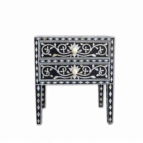 Lotus Bedside Pearl Inlay