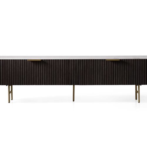 Fluted Low Media Console