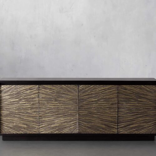 Hinaya Brass Media Cabinet / Sideboard / Entryway Console
