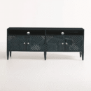 Handcarved Wooden Entertainment Unit / Media Console