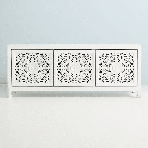 Handcarved Lombok Media Console
