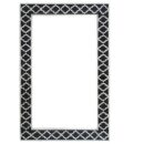 Moroccan Bone Inlay Mirror in Black