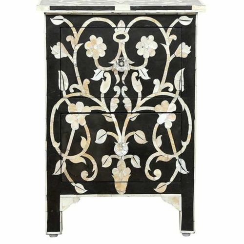 Malavi Bedside Pearl Inlay